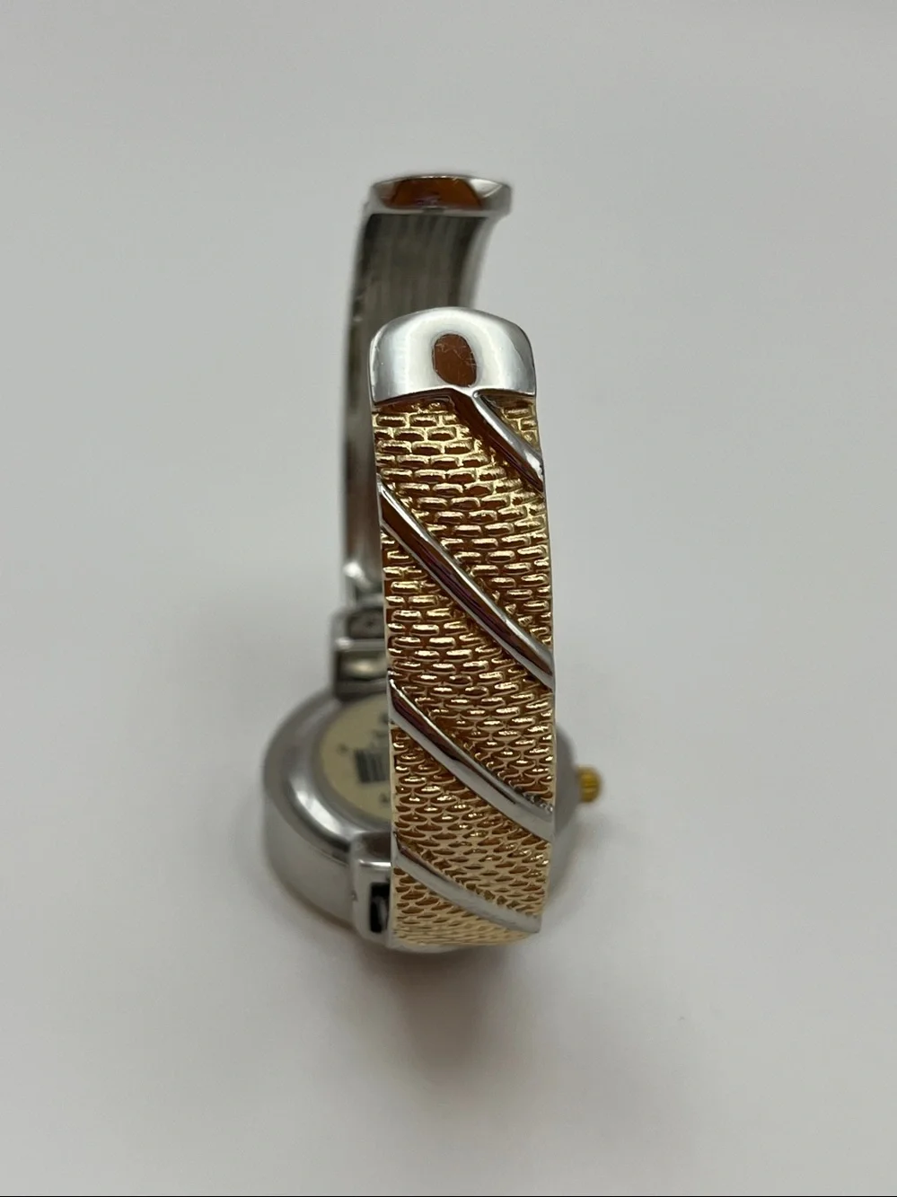 Studio Two-Tone Gold and Silver Women's Bangle Watch